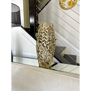 Gold Brass Decorative Flower Vase - DesignedBy The Boss