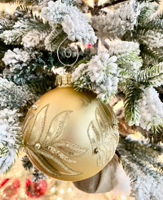 Gold Decorated Glass Ball Ornament Set - DesignedBy The Boss