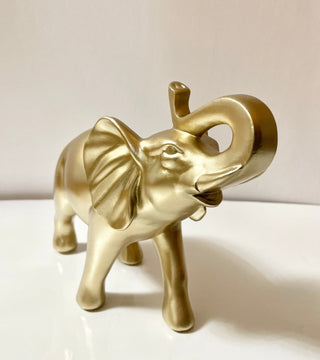 Gold Elephant Statue, Ceramic Elephant Sculpture - DesignedBy The Boss