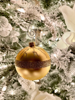 Gold Glass Christmas Ornaments (Set of 6pcs) - DesignedBy The Boss
