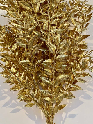 Gold Leaf Branch - Set Of 3 - Holiday Decor - DesignedBy The Boss