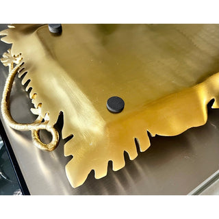 Gold Leaf Metal Handmade Tray - DesignedBy The Boss