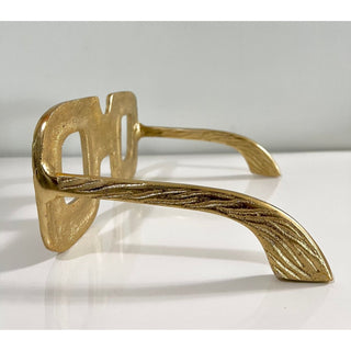 Gold Metal Decorative Glasses Sculpture - DesignedBy The Boss