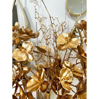 Golden Phalaenopsis Orchid Faux Floral Arrangement - DesignedBy The Boss