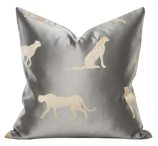 Gray Decorative Throw Pillow Cover With Details Set Of 2 (24"x 24") - DesignedBy The Boss