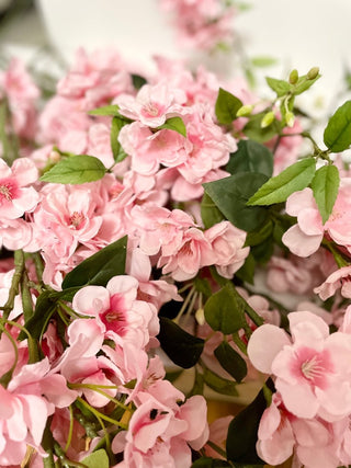 High Quality Artificial Silk Cherry Blossom (Set of 3 Stems) Pink, Light Pink, Light Cream & Pink - DesignedBy The Boss