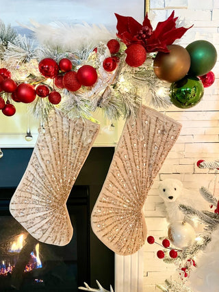 Holiday Embellished Elegance Stocking (Set of2) - DesignedBy The Boss