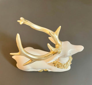 Ivory Sitting Deer Figurine - DesignedBy The Boss