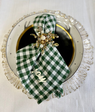 Jeweled Napkin Ring Set of 4 - DesignedBy The Boss