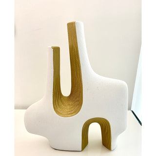 Luxury Abstract Gold and White Vases - DesignedBy The Boss