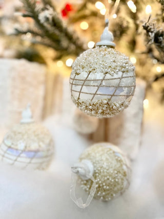 Luxury Beaded Glass Ball Christmas Ornament - DesignedBy The Boss