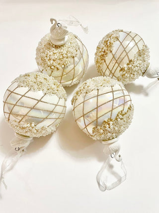 Luxury Beaded Glass Ball Christmas Ornament - DesignedBy The Boss