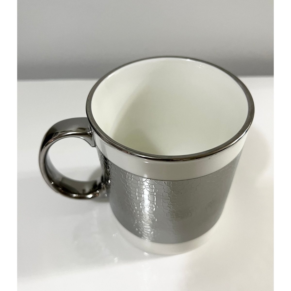 Highly Aesthetic Coffee Mug, Perfect For Capturing Stunning Photos. Silver  Trim With Trendy Color Combination, Exuding Luxury, Exquisite Ceramic,  Large Capacity. Ideal Gift For Lady, Suitable For Office And Home Use 