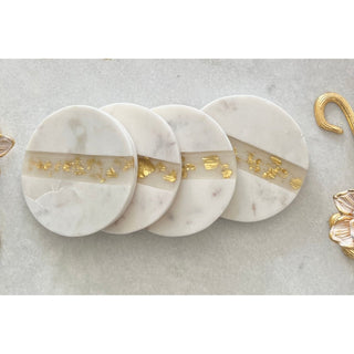 Marble Coasters With Gold - DesignedBy The Boss