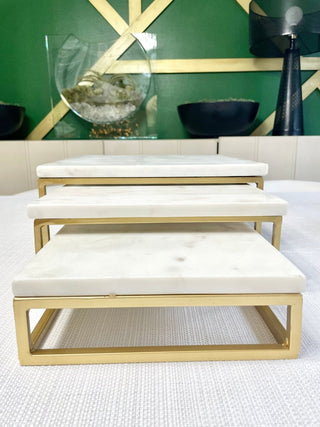 Marble Serving Board - Stand