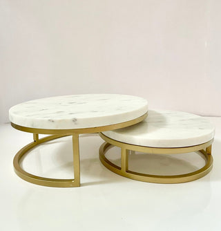 Marble Serving Tray With Gold Legs - DesignedBy The Boss