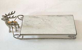 Marble Sleigh Serving Tray With Details - DesignedBy The Boss