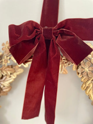 Metal Wreath With Long Ribbon - DesignedBy The Boss