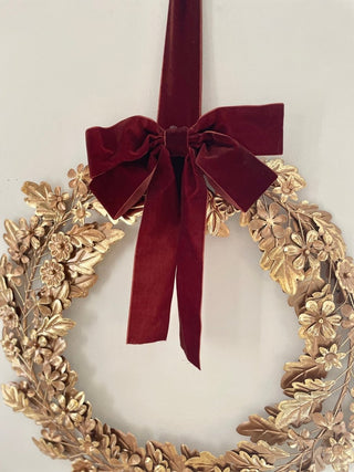 Metal Wreath With Long Ribbon - DesignedBy The Boss