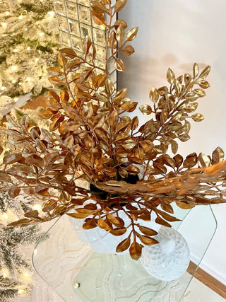 Metallic Ficus Glitter Leaf Branch - DesignedBy The Boss