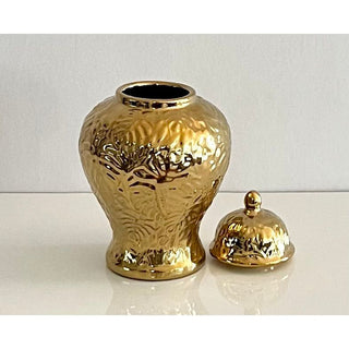 Mini Gold Ceramic Ginger Jar - DesignedBy The Boss