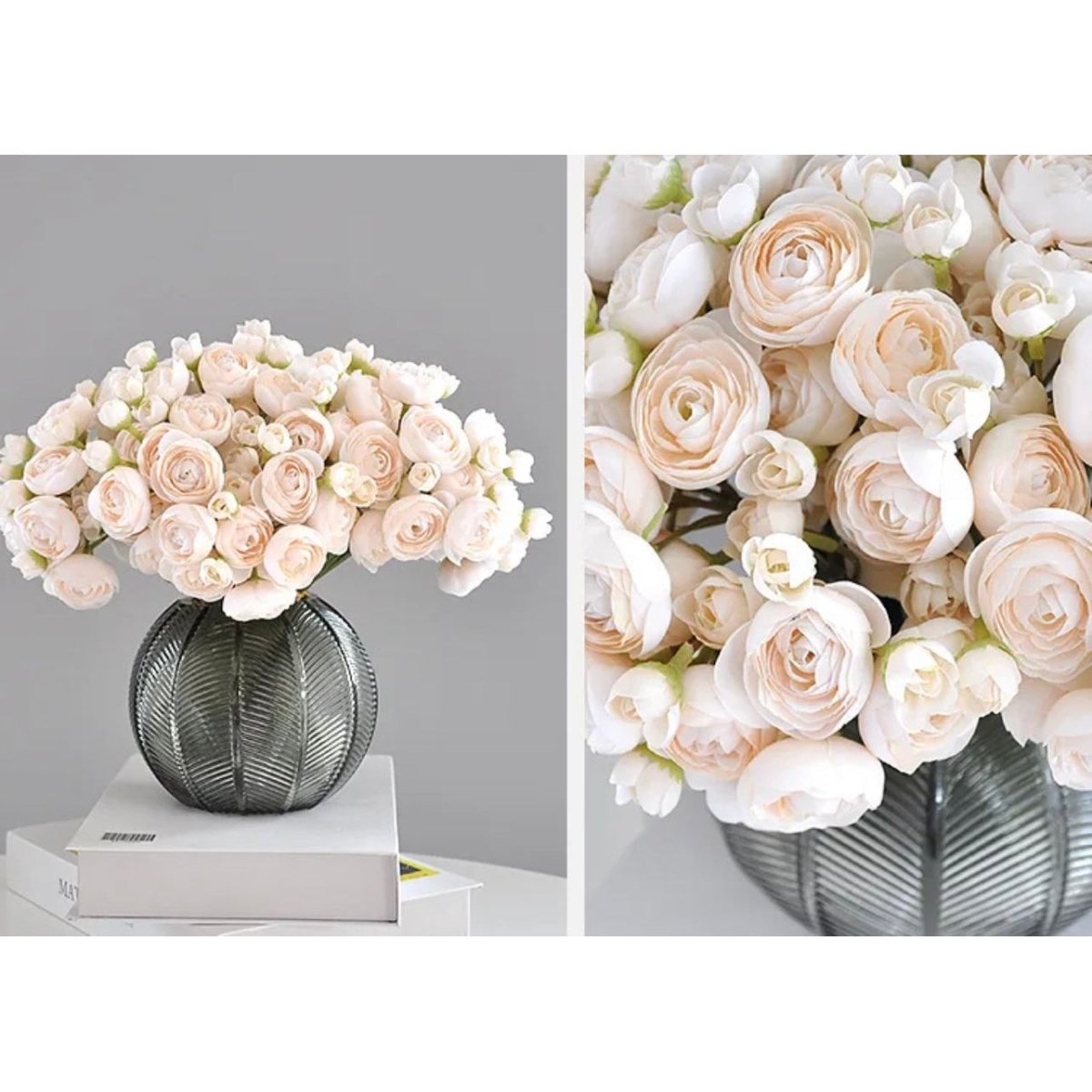 Mini Ranunculus Bundle (6 Stems), High Quality Artificial Flower