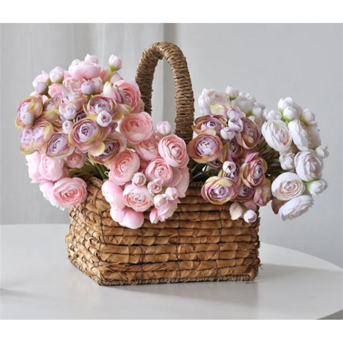 Mini Ranunculus Bundle (6 Stems), High Quality Artificial Flower, DIY Flora, Wedding/Home Decoration, Gifts, Home Decor by DesignedBy The Boss