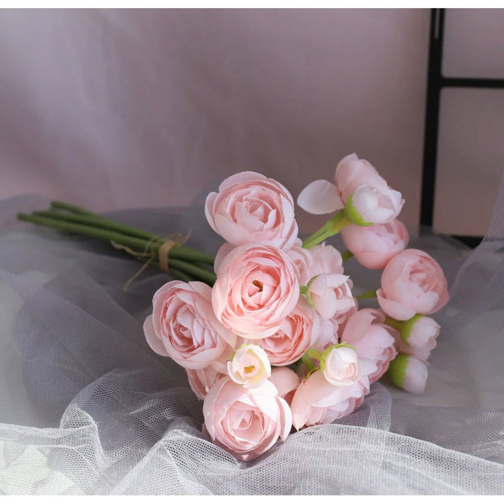 Mini Ranunculus Bundle (6 Stems), High Quality Artificial Flower, DIY ...