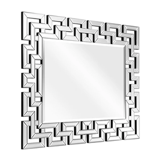 Modern 47 Inches Greek Key Framed Accent Mirror - DesignedBy The Boss