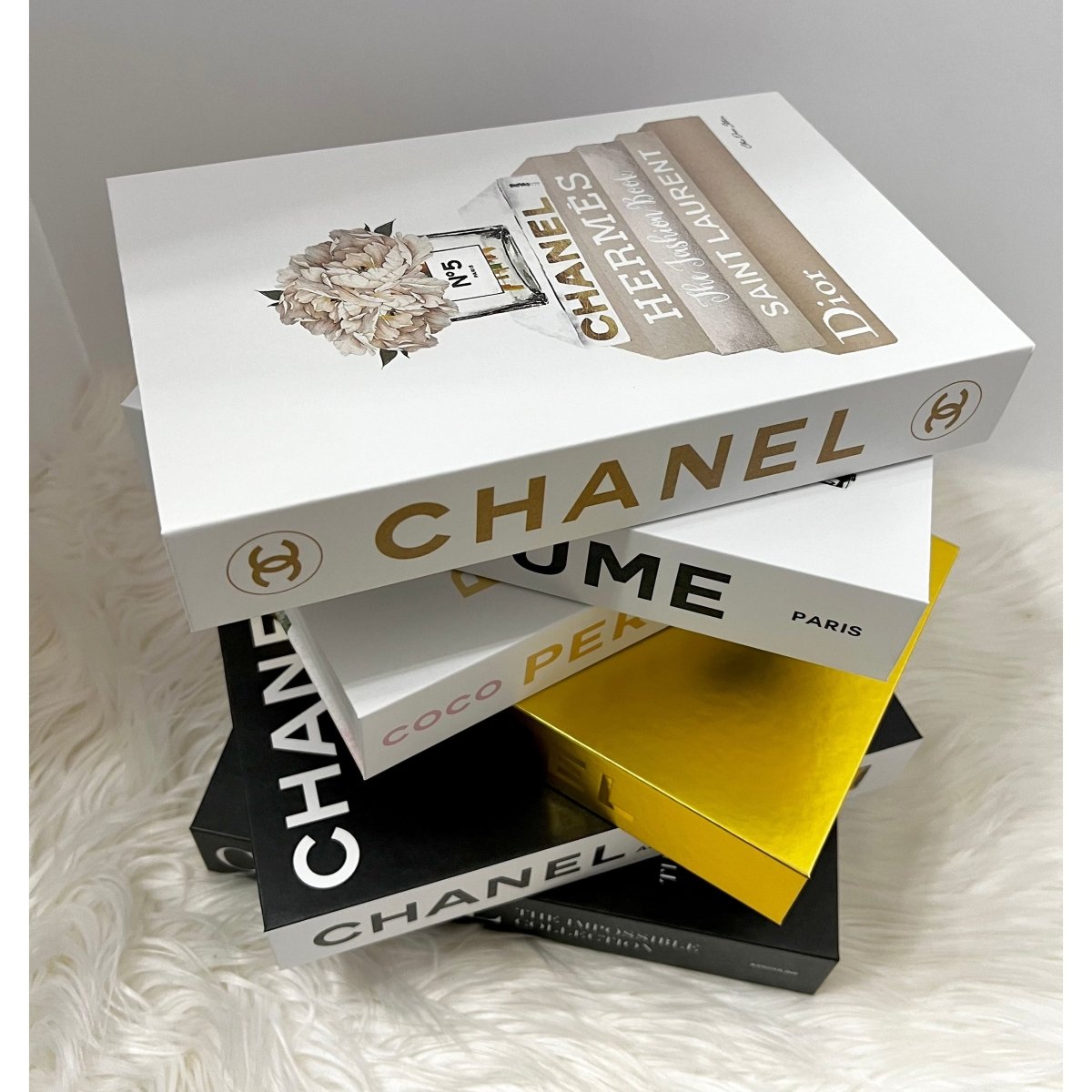chanel books for decoration