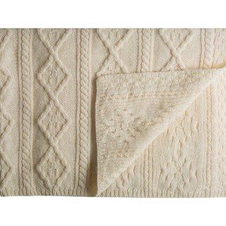 Patchwork Super Soft 100% Merino Wool Knit Throw/Blanket 42" x 64" - DesignedBy The Boss