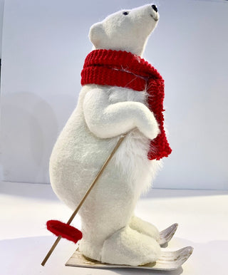Polar Bear on Skis Christmas Decorations - DesignedBy The Boss