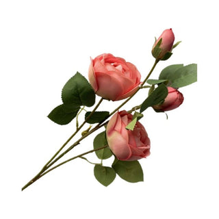 Realistic 4 Forked Beautiful Artificial Rose Flower Branch 1 Bouquet - DesignedBy The Boss
