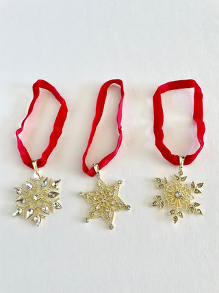 Set Of 3 Jeweled Christmas Ornaments - Holiday Decor - DesignedBy The Boss
