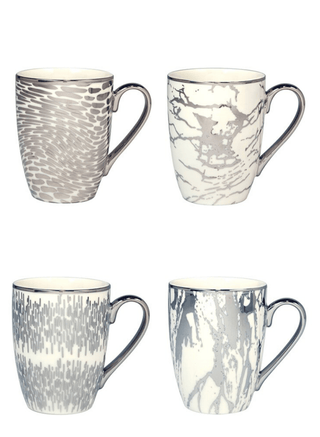 Set of 6 Silver Plated Mugs, 16 oz. - DesignedBy The Boss
