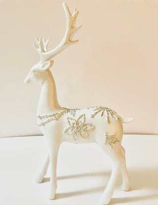 Standing White Elegant Deer - DesignedBy The Boss