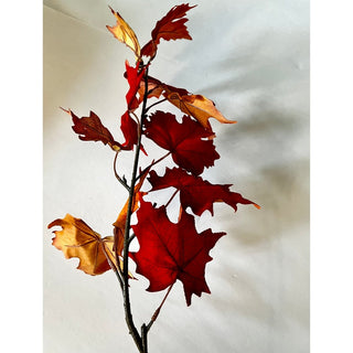 Velvet Maple Leaf Stem Fall Decor - DesignedBy The Boss