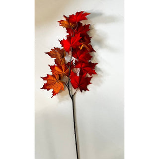 Velvet Maple Leaf Stem Fall Decor - DesignedBy The Boss
