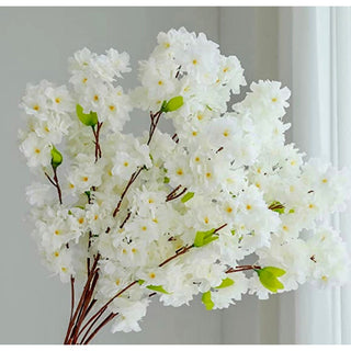 White Cherry Blossoms 40" (Pack of 3 Stems) - DesignedBy The Boss