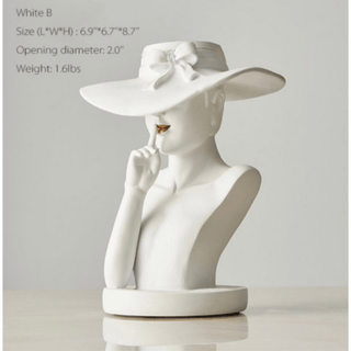 White Lady Hat Vase - DesignedBy The Boss
