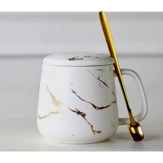 White Marble Ceramic Coffee Cup - DesignedBy The Boss