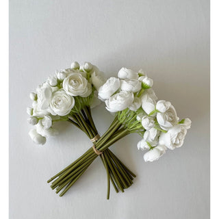 White Mini Ranunculus Bundle (15 Stems) - DesignedBy The Boss