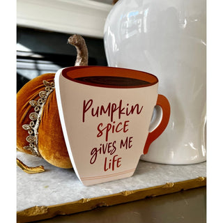 Wooden Small Coffee Sign for Counter top- Pumpkin Spice - DesignedBy The Boss