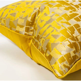 Yellow Gold Luxury Pillow Cover 22" x 22" (Cover only) - DesignedBy The Boss