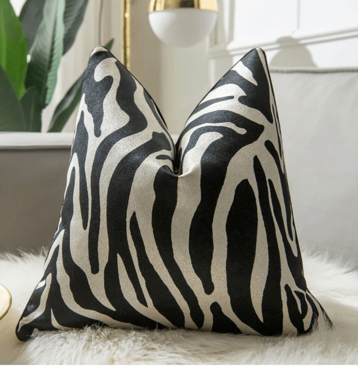 Zebra print pillow covers best sale